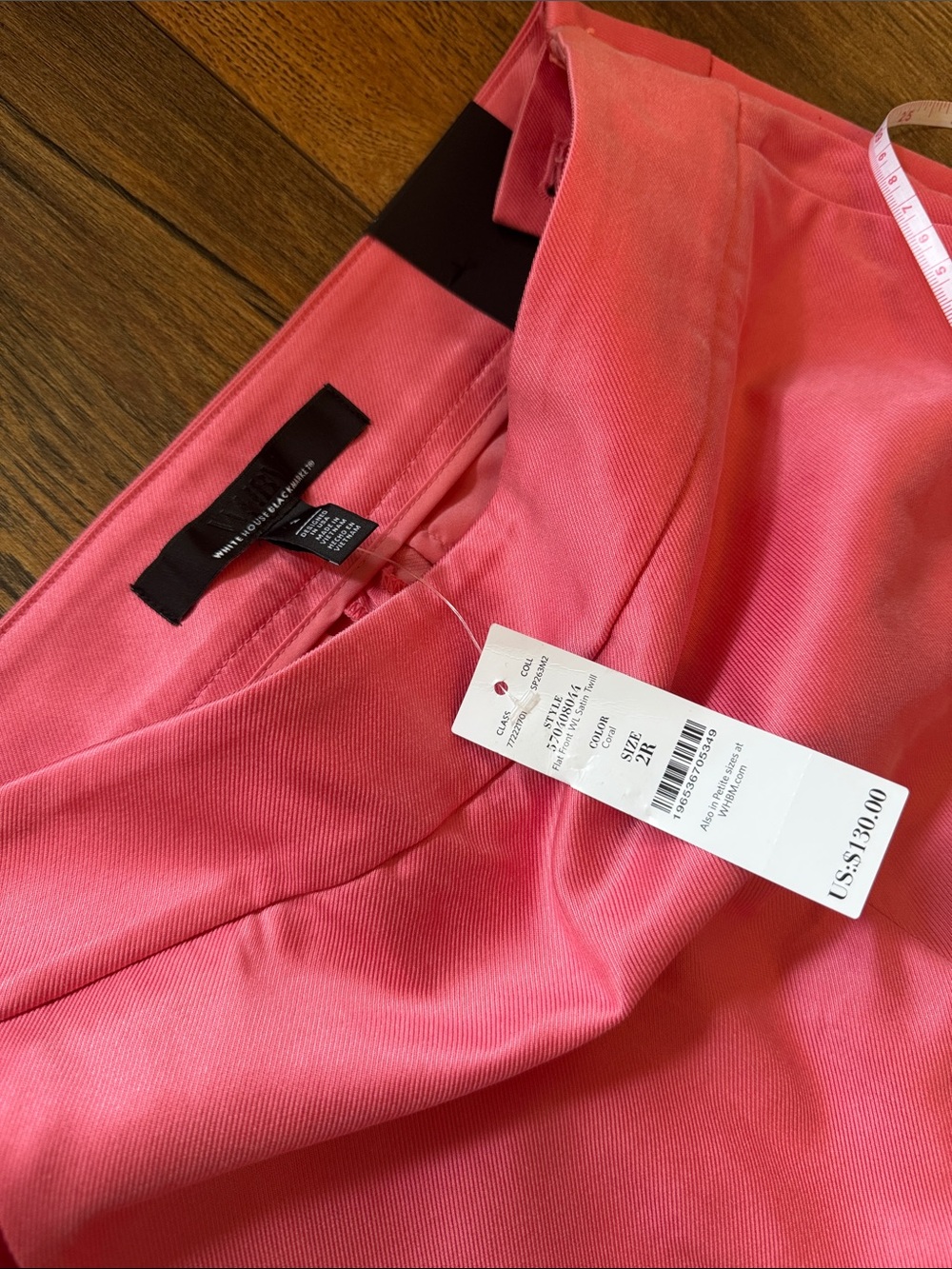White House Black Market Pink Wide-Leg Trousers - Picture 7 of 9